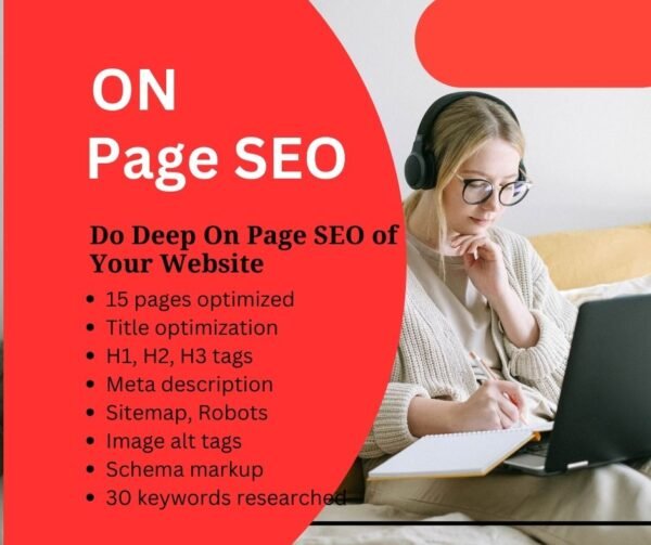 Do Deep On Page SEO of Your Website (15 Pages)